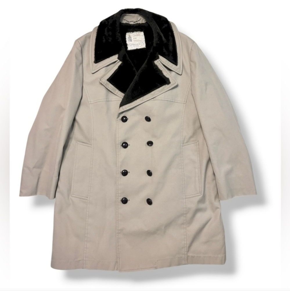London Fog Trench Coat in Gray and Black